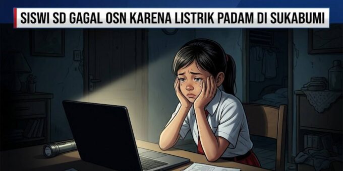 Listrik Padam Gagalkan Siswi SD Sukabumi Ikut Olimpiade Sains