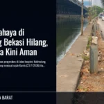 Baut Berbahaya di Kalimalang Bekasi Hilang, Pengendara Kini Aman