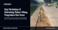 Baut Berbahaya di Kalimalang Bekasi Hilang, Pengendara Kini Aman