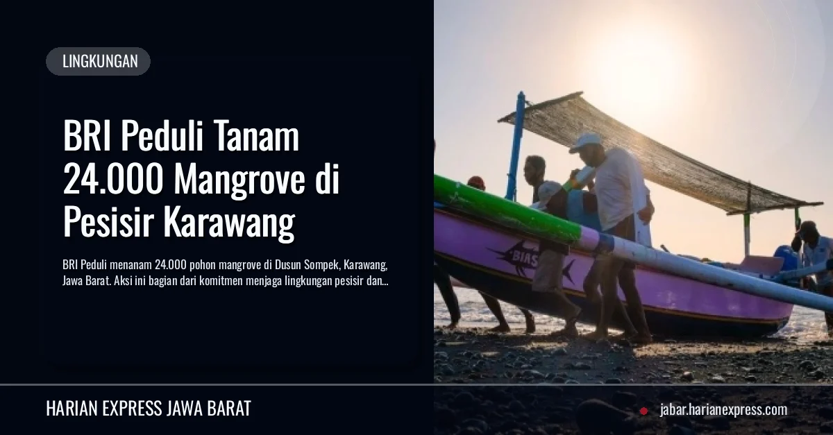 BRI Peduli Tanam 24.000 Mangrove di Pesisir Karawang