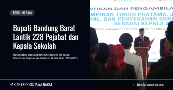 Bupati Bandung Barat Lantik 228 Pejabat dan Kepala Sekolah
