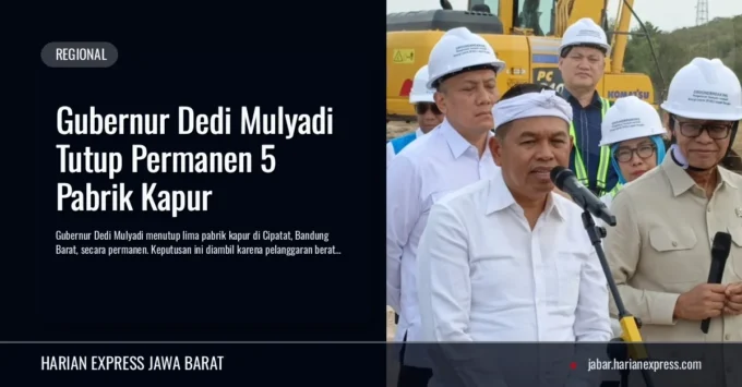 Gubernur Dedi Mulyadi Tutup Permanen 5 Pabrik Kapur
