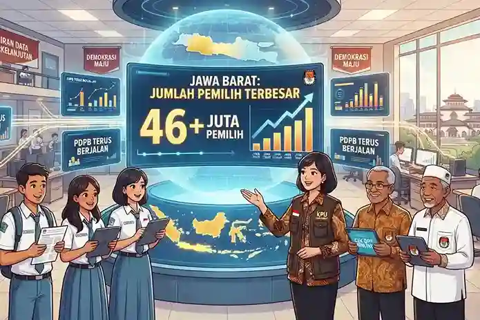 Jawa Barat Memimpin Daftar Pemilih Terbanyak Nasional, KPU Rilis Data