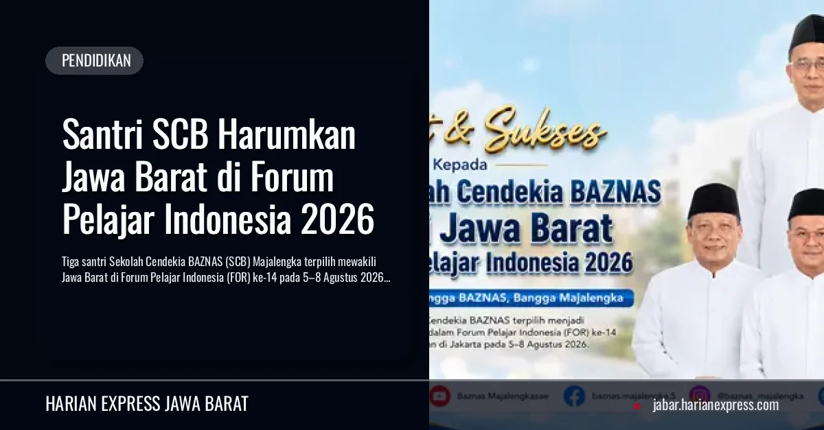 Santri SCB Harumkan Jawa Barat di Forum Pelajar Indonesia 2026