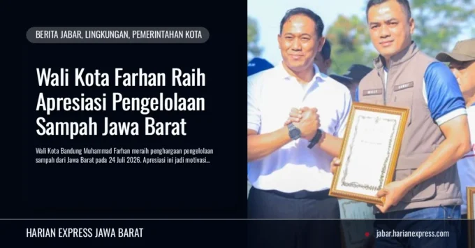 Wali Kota Farhan Raih Apresiasi Pengelolaan Sampah Jawa Barat