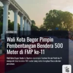 Wali Kota Bogor Pimpin Pembentangan Bendera 500 Meter di FMP ke-11