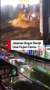 Banjir Landa Jalan Kapten Yusuf, Lalu Lintas Bogor Tersendat