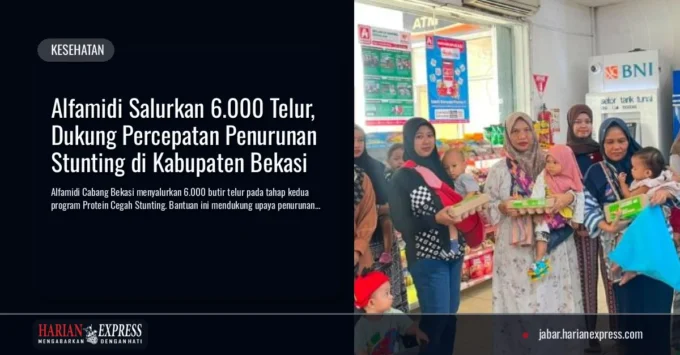 Alfamidi Salurkan 6.000 Telur, Dukung Percepatan Penurunan Stunting di Kabupaten Bekasi