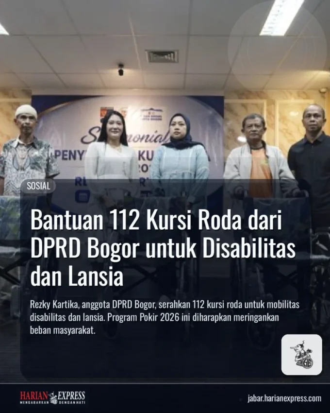 Bantuan 112 Kursi Roda dari DPRD Bogor untuk Disabilitas dan Lansia
