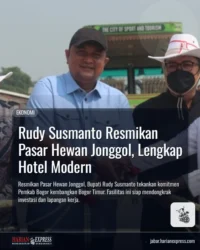 Rudy Susmanto Resmikan Pasar Hewan Jonggol, Lengkap Hotel Modern