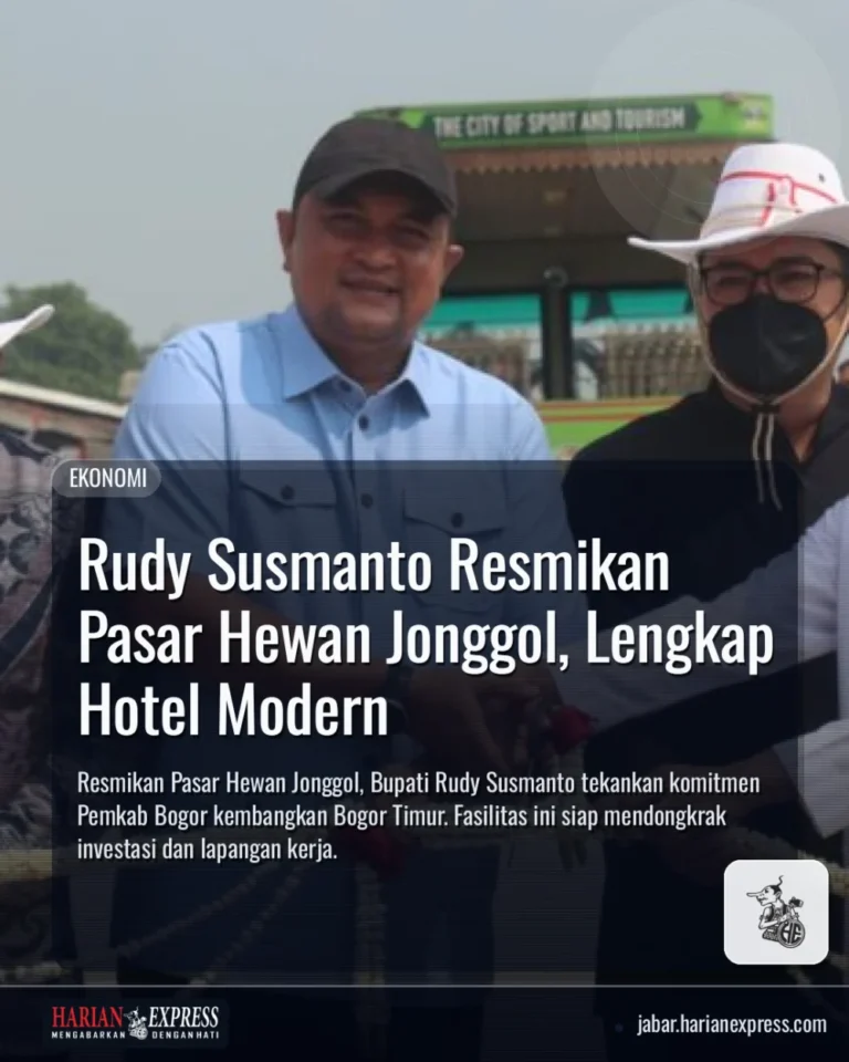 Rudy Susmanto Resmikan Pasar Hewan Jonggol, Lengkap Hotel Modern