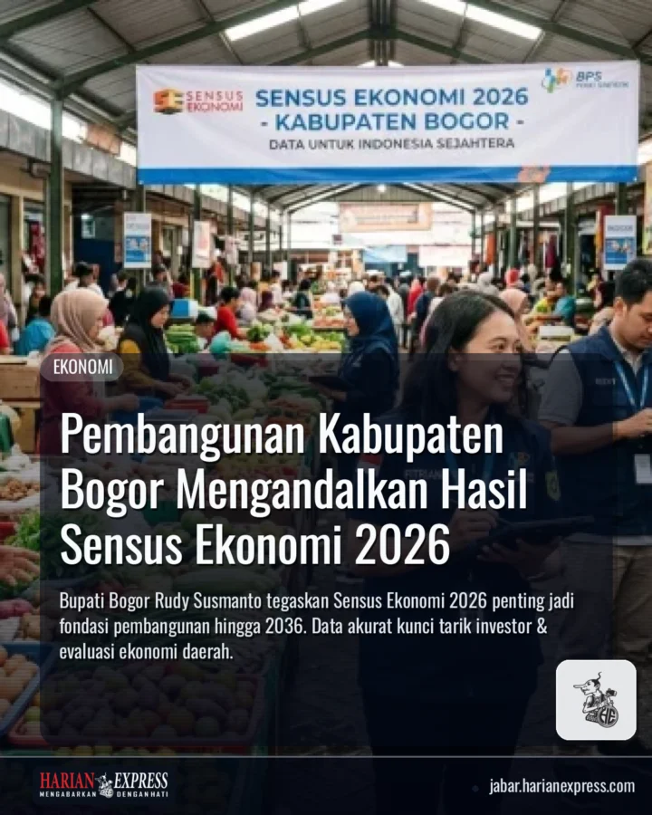 Pembangunan Kabupaten Bogor Mengandalkan Hasil Sensus Ekonomi 2026