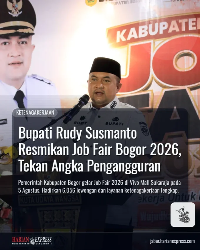 Bupati Rudy Susmanto Resmikan Job Fair Bogor 2026, Tekan Angka Pengangguran
