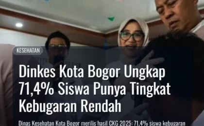 Dinkes Kota Bogor Ungkap 71,4% Siswa Punya Tingkat Kebugaran Rendah