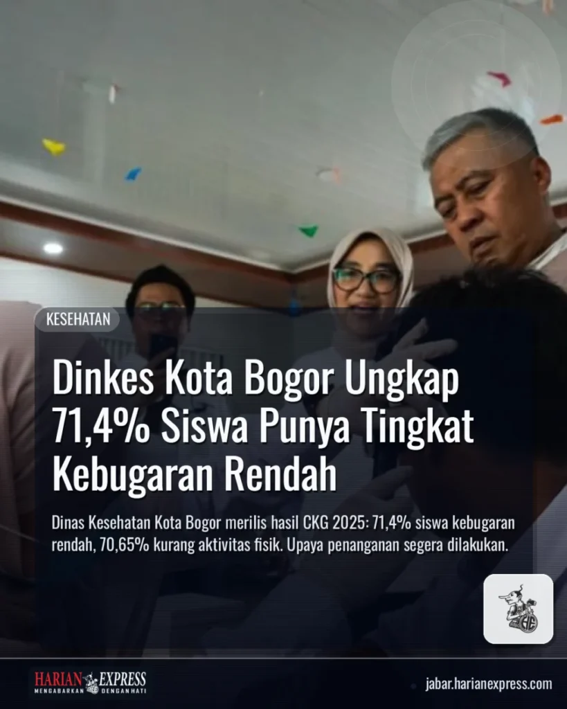 Dinkes Kota Bogor Ungkap 71,4% Siswa Punya Tingkat Kebugaran Rendah