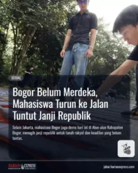 Bogor Belum Merdeka, Mahasiswa Turun ke Jalan Tuntut Janji Republik