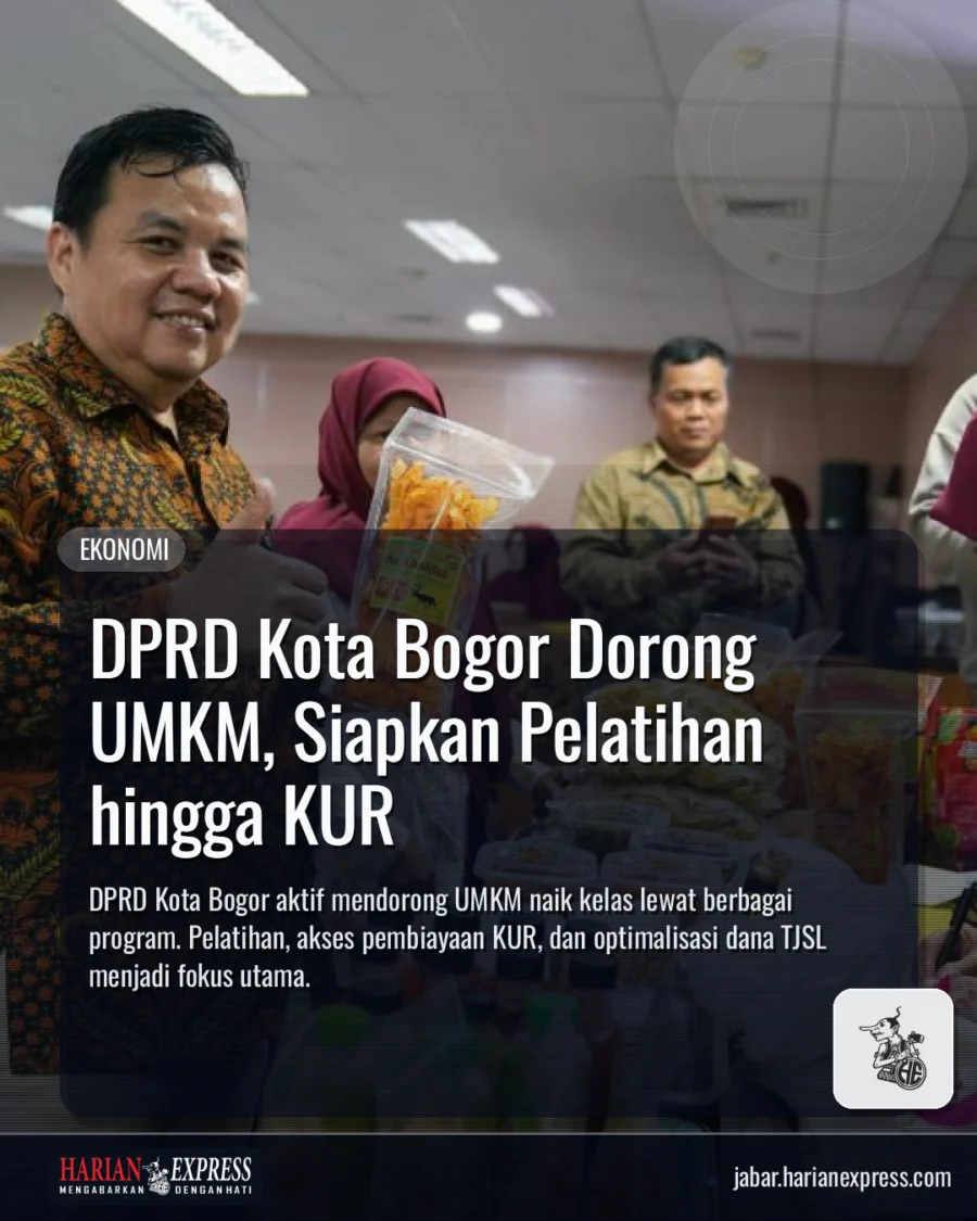 DPRD Kota Bogor Dorong UMKM, Siapkan Pelatihan hingga KUR