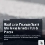 Gagal Salip, Pasangan Suami Istri Tewas Terlindas Truk di Puncak
