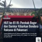 HUT ke-81 RI: Pemkab Bogor dan Damkar Kibarkan Bendera Raksasa di Pakansari