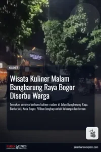 Wisata Kuliner Malam Bangbarung Raya Bogor Diserbu Warga