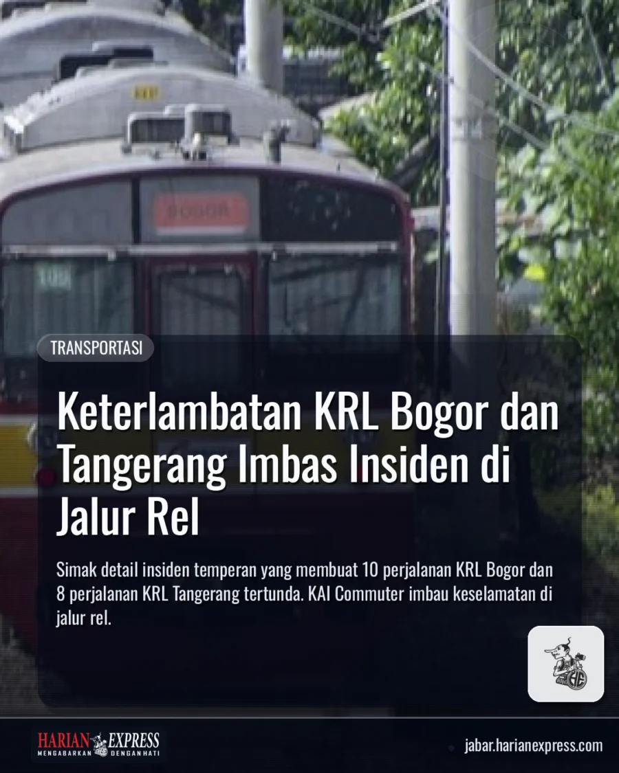 Keterlambatan KRL Bogor dan Tangerang Imbas Insiden di Jalur Rel