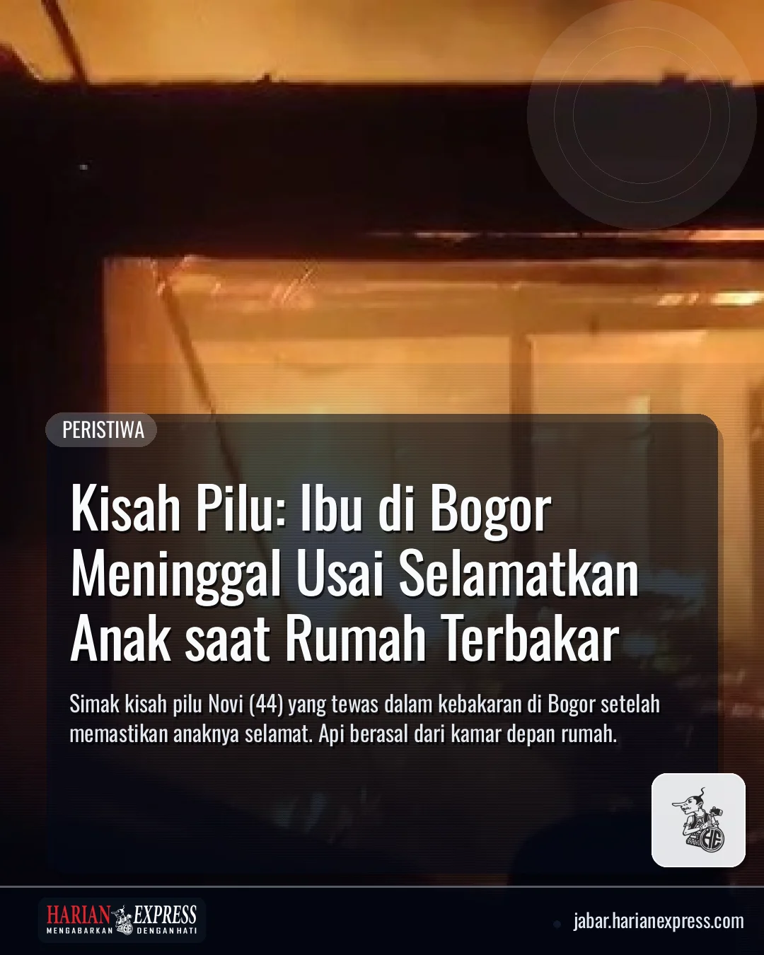 Kisah Pilu: Ibu di Bogor Meninggal Usai Selamatkan Anak saat Rumah Terbakar