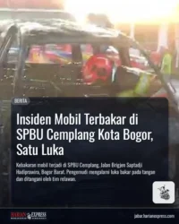 Insiden Mobil Terbakar di SPBU Cemplang Kota Bogor, Satu Luka