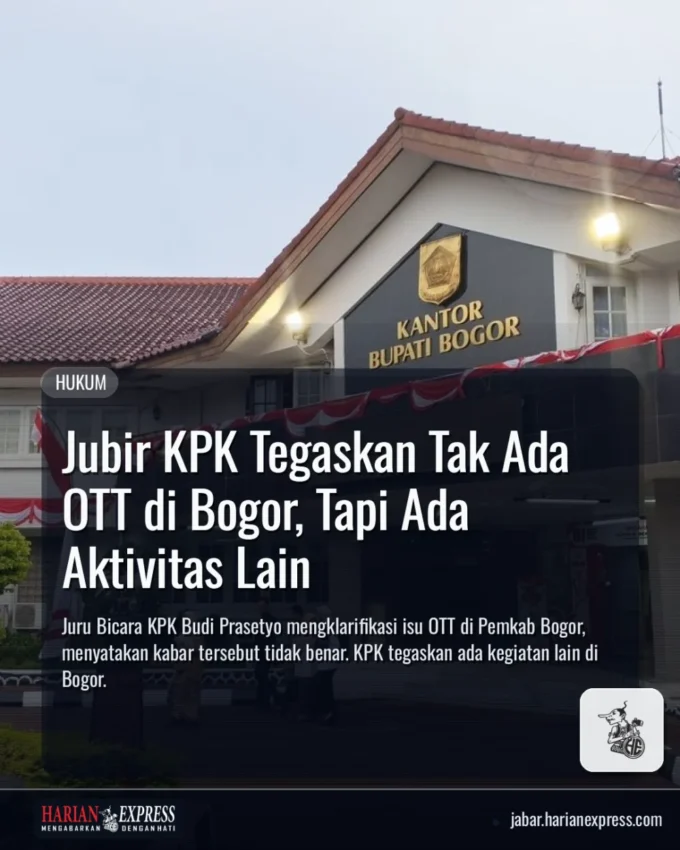 Jubir KPK Tegaskan Tak Ada OTT di Bogor, Tapi Ada Aktivitas Lain