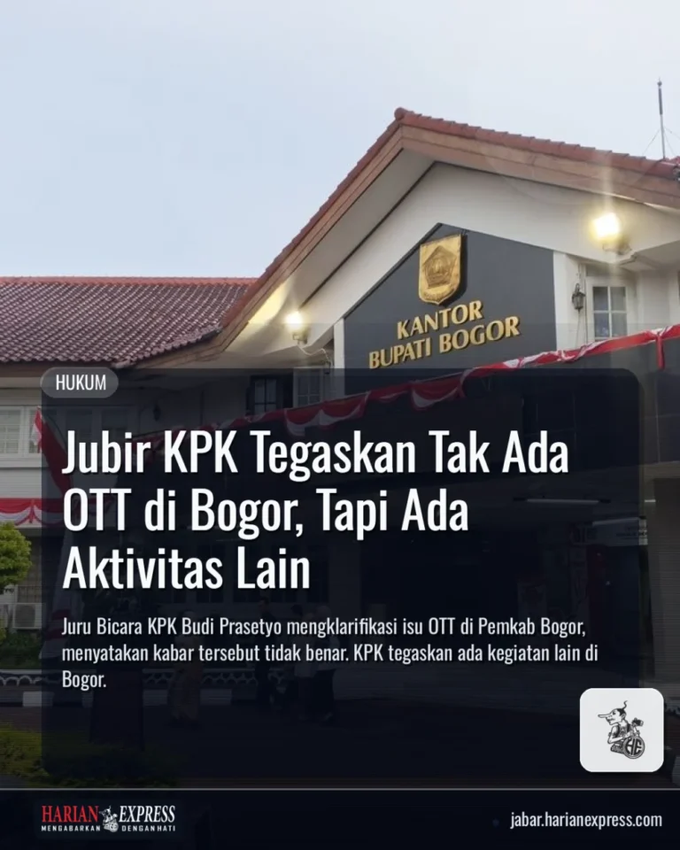 Jubir KPK Tegaskan Tak Ada OTT di Bogor, Tapi Ada Aktivitas Lain