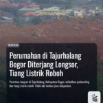 Perumahan di Tajurhalang Bogor Diterjang Longsor, Tiang Listrik Roboh