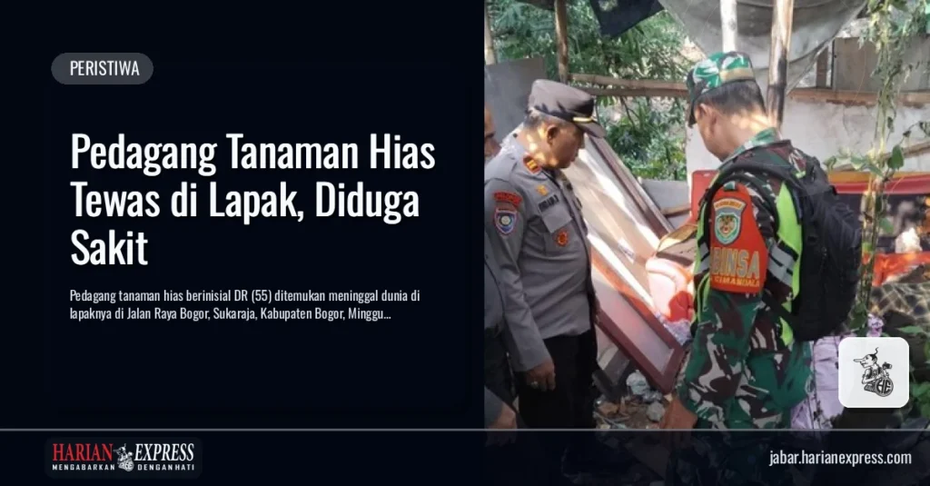 Pedagang Tanaman Hias Tewas di Lapak, Diduga Sakit