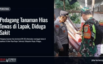 Pedagang Tanaman Hias Tewas di Lapak, Diduga Sakit