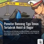 Tragedi Lalu Lintas: Motor Bonceng Tiga Tabrakan di Bogor, Dua Tewas