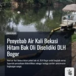 Penyebab Air Kali Bekasi Hitam Bak Oli Diselidiki DLH Bogor
