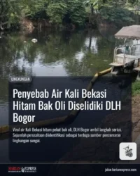 Penyebab Air Kali Bekasi Hitam Bak Oli Diselidiki DLH Bogor