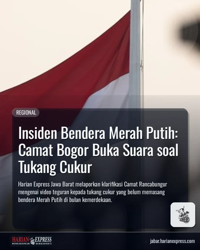 Insiden Bendera Merah Putih: Camat Bogor Buka Suara soal Tukang Cukur