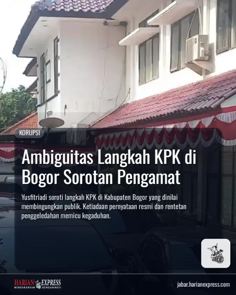 Ambiguitas Langkah KPK di Bogor Sorotan Pengamat