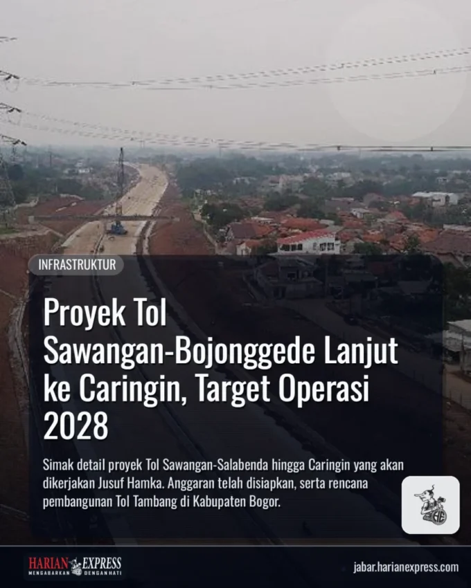 Proyek Tol Sawangan-Bojonggede Lanjut ke Caringin, Target Operasi 2028