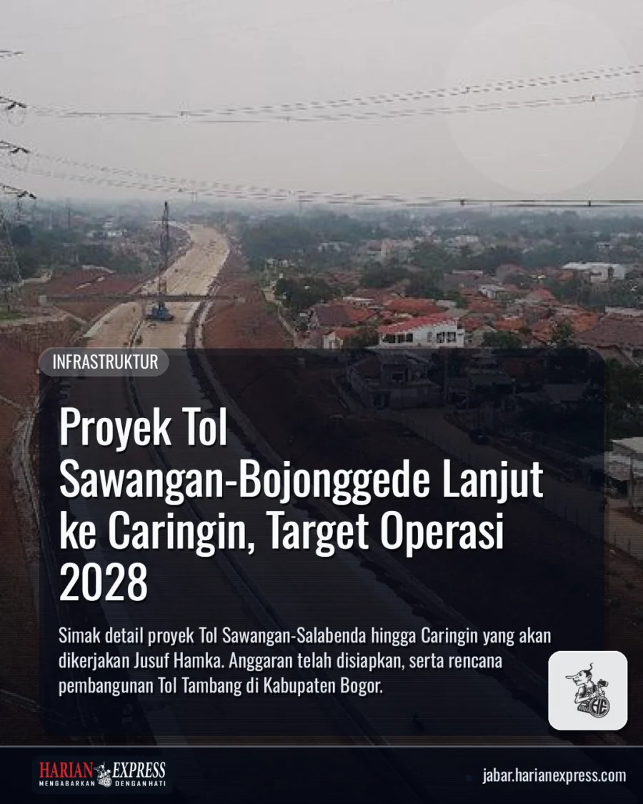 Proyek Tol Sawangan-Bojonggede Lanjut ke Caringin, Target Operasi 2028
