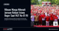 Ribuan Warga Nikmati Jamuan Rakyat Istana Bogor Saat HUT Ke-81 RI
