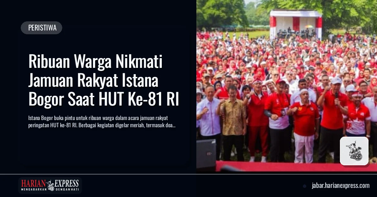 Ribuan Warga Nikmati Jamuan Rakyat Istana Bogor Saat HUT Ke-81 RI