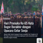 Hari Pramuka Ke-65 Kota Bogor Berakhir dengan Upacara Gelar Senja