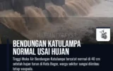 Bendungan Katulampa Normal Usai Hujan