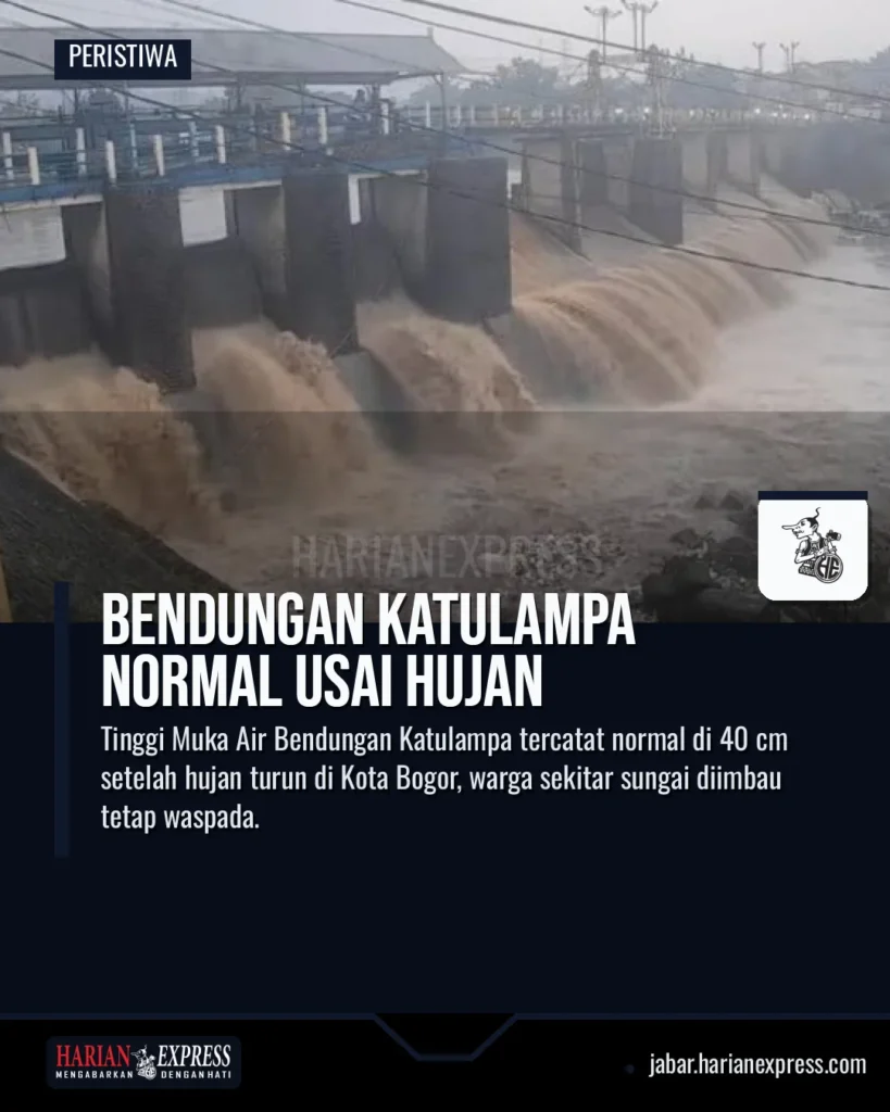 Bendungan Katulampa Normal Usai Hujan
