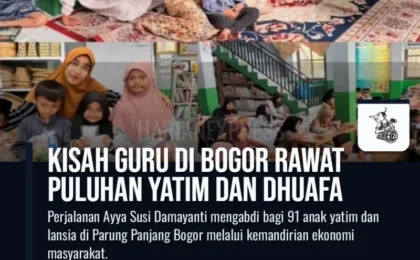 Kisah Guru di Bogor Rawat Puluhan Yatim dan Dhuafa