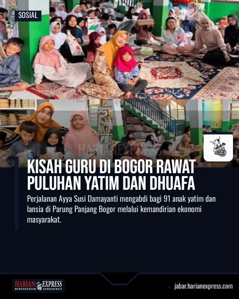 Kisah Guru di Bogor Rawat Puluhan Yatim dan Dhuafa