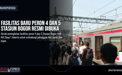 Fasilitas Baru Peron 4 dan 5 Stasiun Bogor Resmi Dibuka