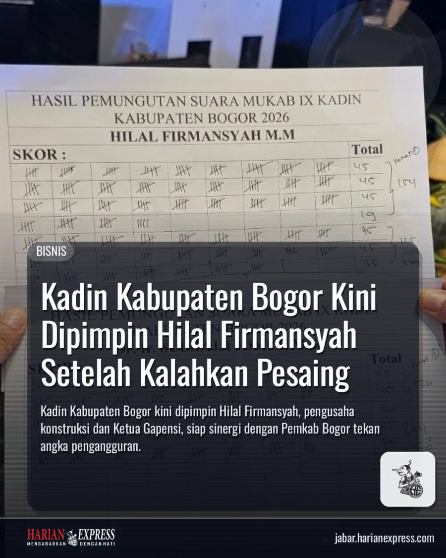 Kadin Kabupaten Bogor Kini Dipimpin Hilal Firmansyah Setelah Kalahkan Pesaing
