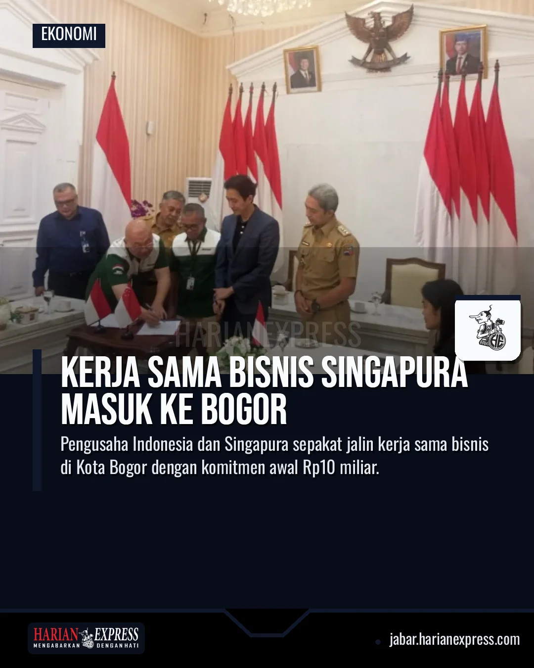 Kerja Sama Bisnis Singapura Masuk ke Bogor