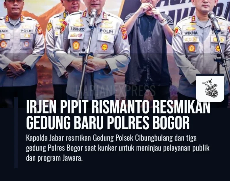 Irjen Pipit Rismanto Resmikan Gedung Baru Polres Bogor